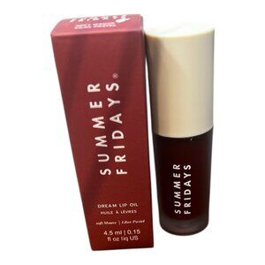 Summer Fridays Dream Lip Oil Soft Mauve 0.15oz New in Box Vegan Authentic